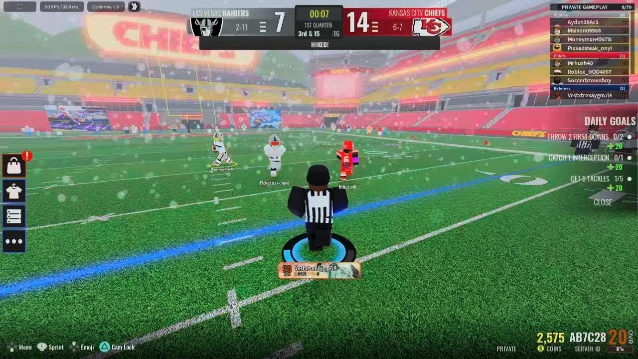 CRAZY UNIVERSE FOOTBALL GAME! Raiders vs Chiefs