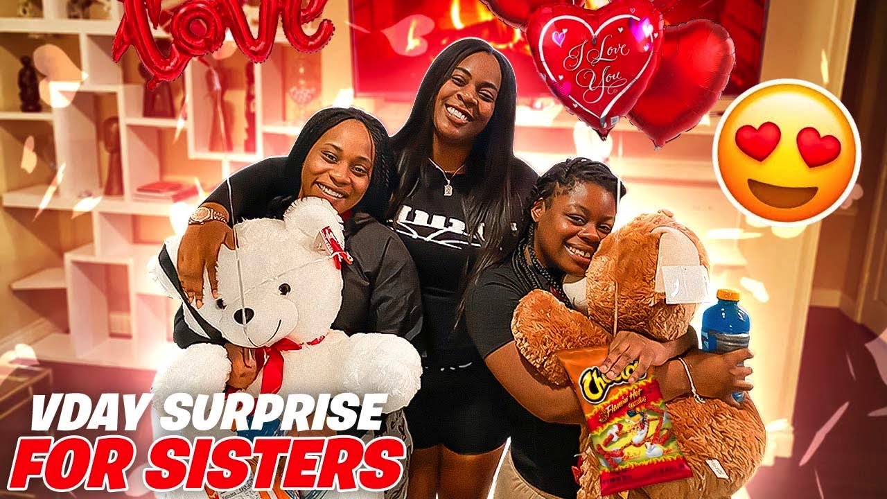 SURPRISING MY SISTERS FOR VALENTINES DAY (EMOTIONAL)