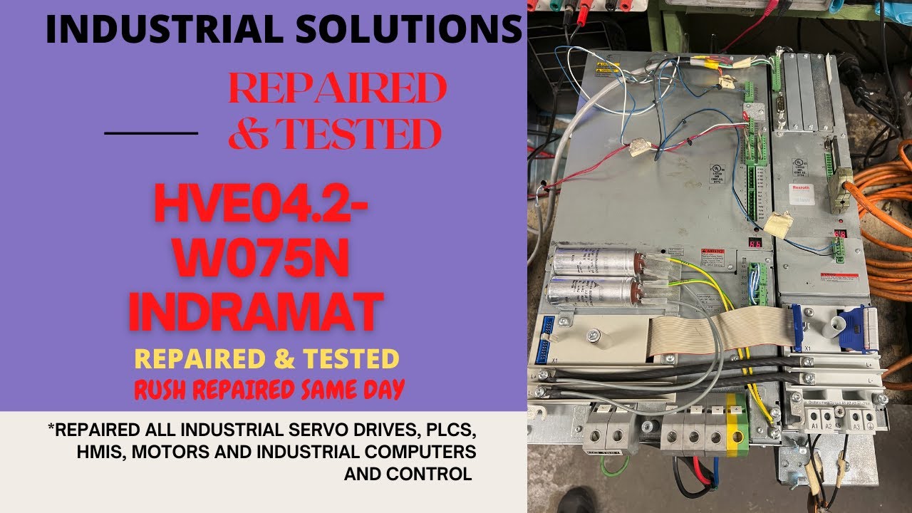 HVE04.2-W075N INDRAMAT POWER SUPPLY HDS03.2 DRIVE ***REPAIRED & TESTED***