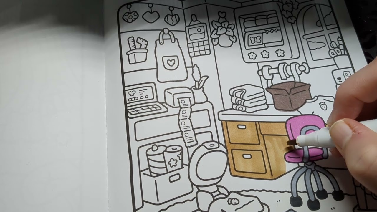Coco Wyo's Cozy Corner | color with me | relax session #notalkingasmr #copicmarkers #ohuhu