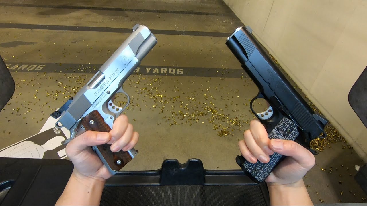 Springfield Armory 1911's - Loaded Target vs TRP (9mm vs .45ACP)