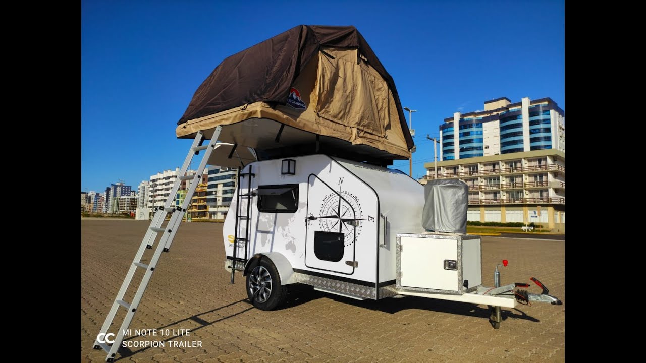 Mini trailer com Barraca de teto e al&ccedil;ap&atilde;o.
