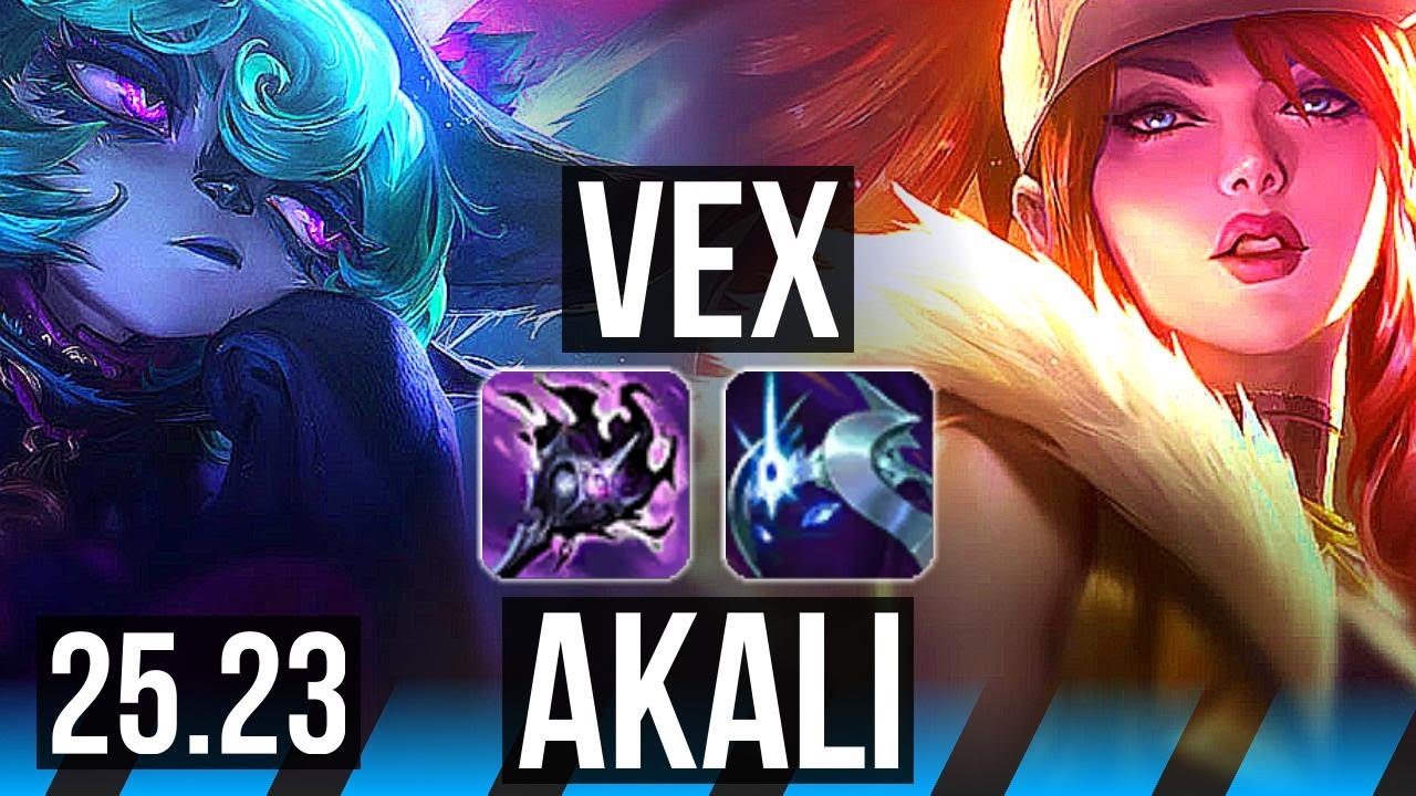 VEX vs AKALI (MID) | 8/2/7 | KR Master | 25.23