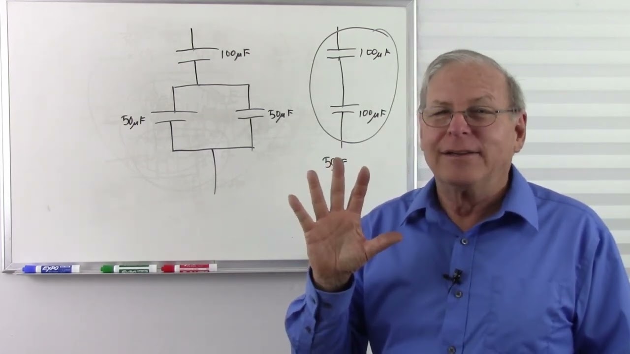 Capacitors Part 3 - Capacitors in Series and Parallel