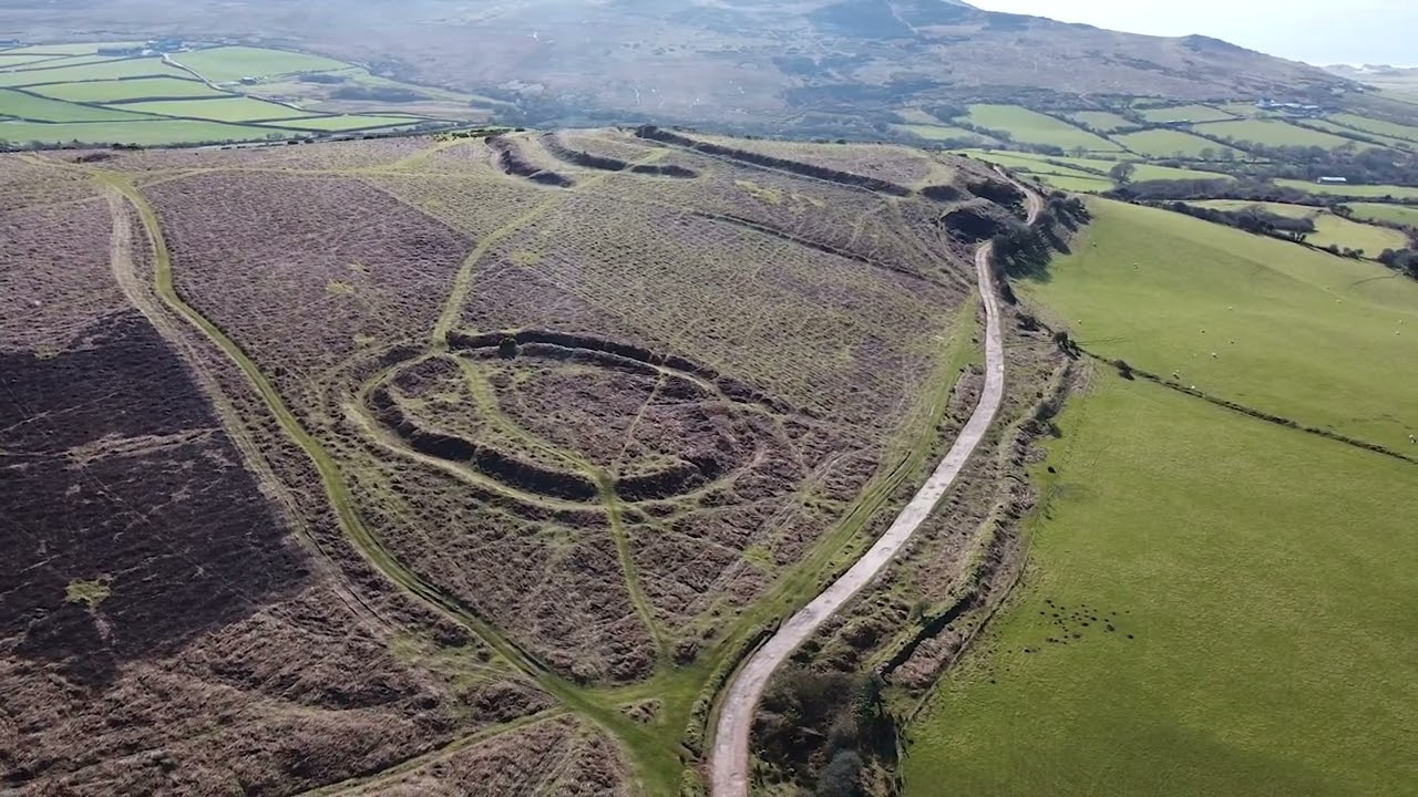 Hardings Down Iron Age Hill Fort | llangennith Gower , Wales | Drone tour film |