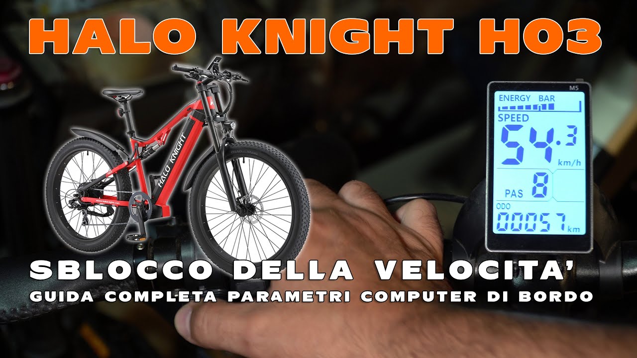 HALO KNIGHT H03 sblocco velocità e tutti i parametri del computer di bordo - Guida completa
