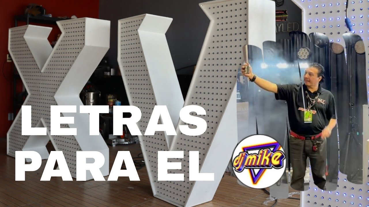 COMO HACER LETRAS 3D LED PIXEL para EVENTOS