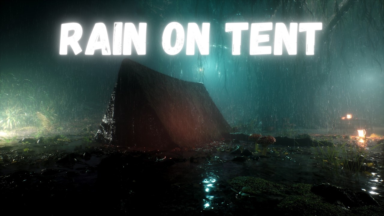 Heavy Rain on Tent in the Forest 🌧️ Relaxing Nature Sounds | 3 Hours