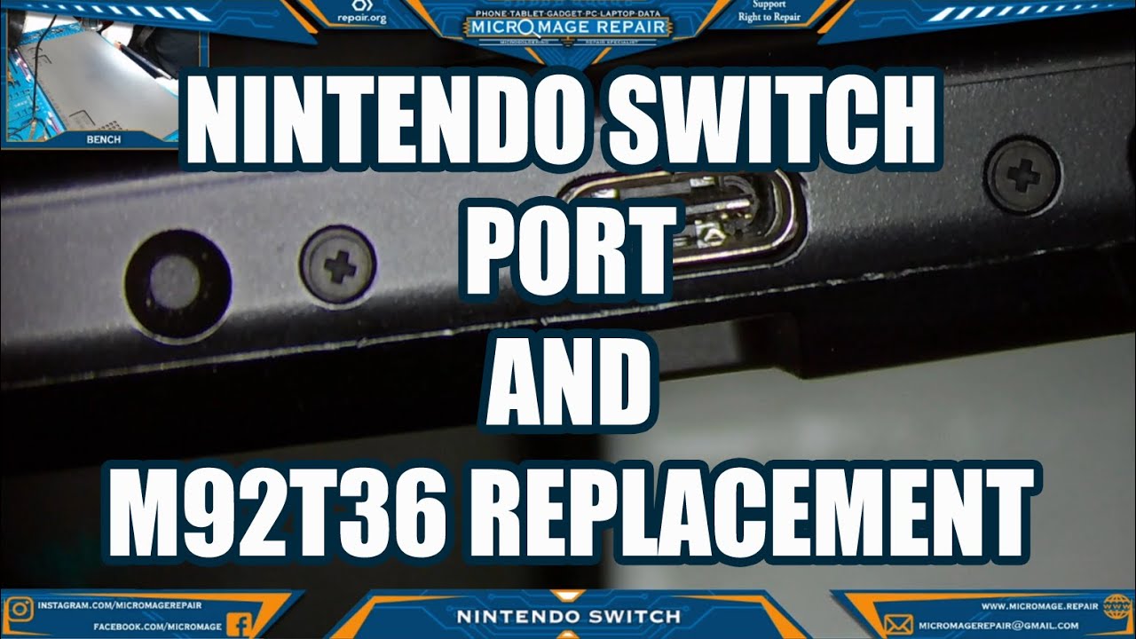 Nintendo Switch port, M92T36 replacement