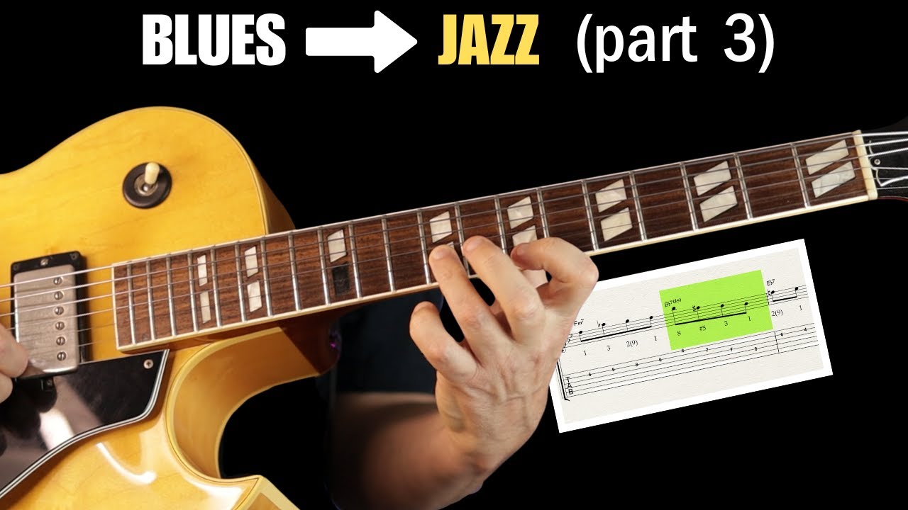 Jazz lines for blues guitar solos (Part 3)