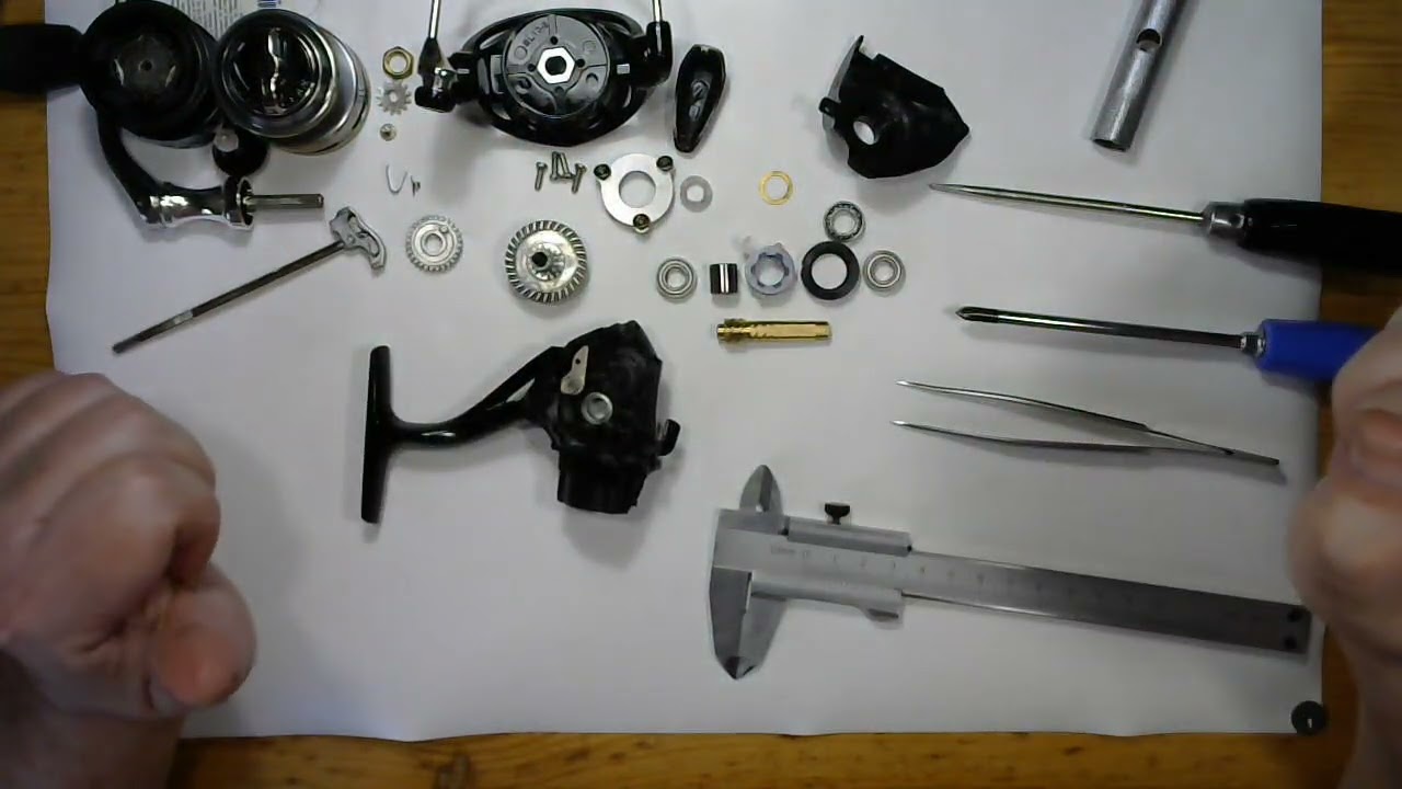 Катушка Mifine Troker 1000F - разбор+апгрейд своими руками.