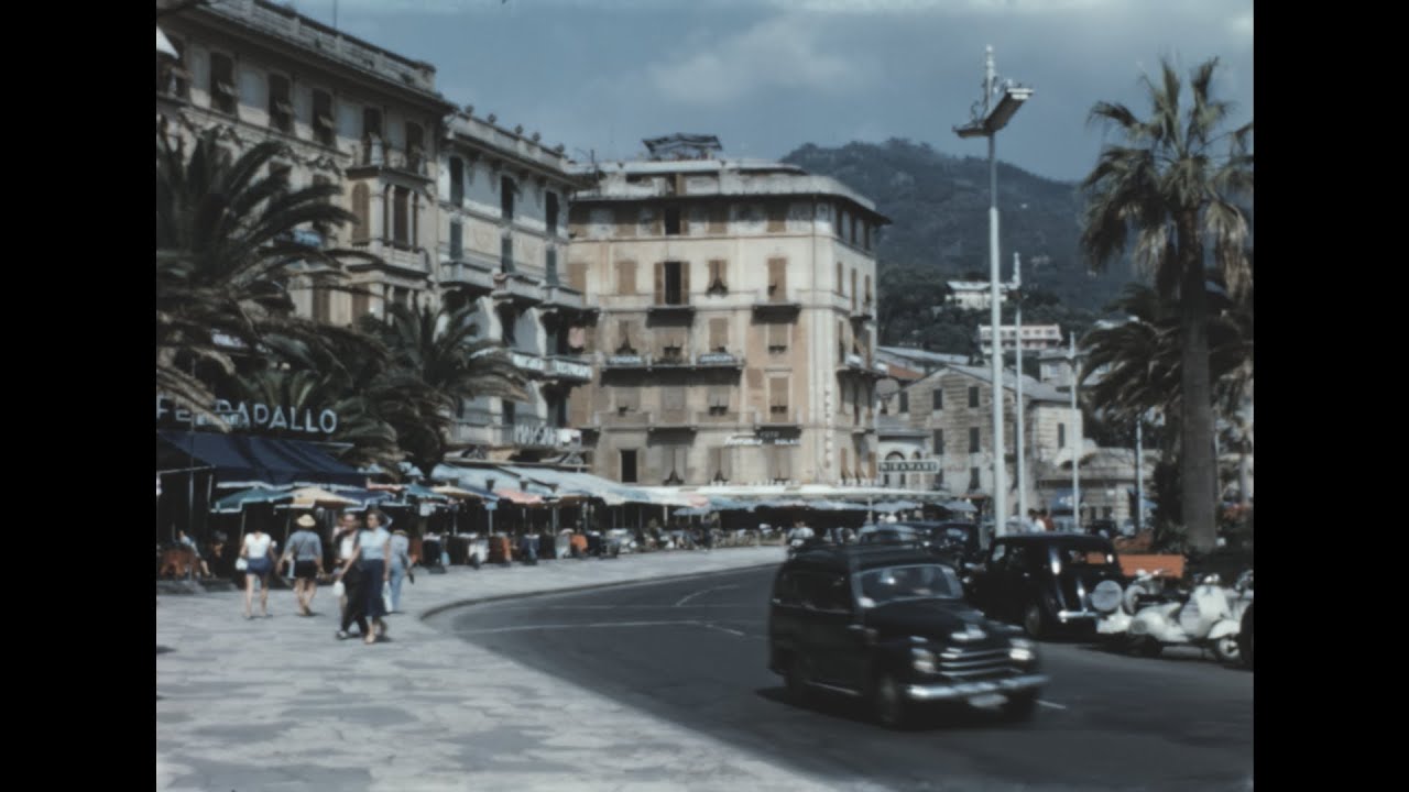 Rapallo 1955 archive footage