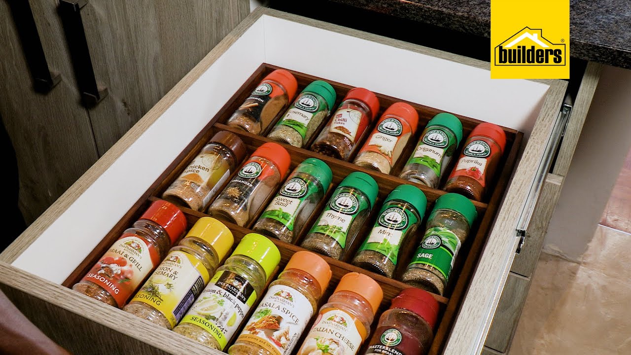 Get Your Spices In Order With This DIY Spice Drawer Organiser