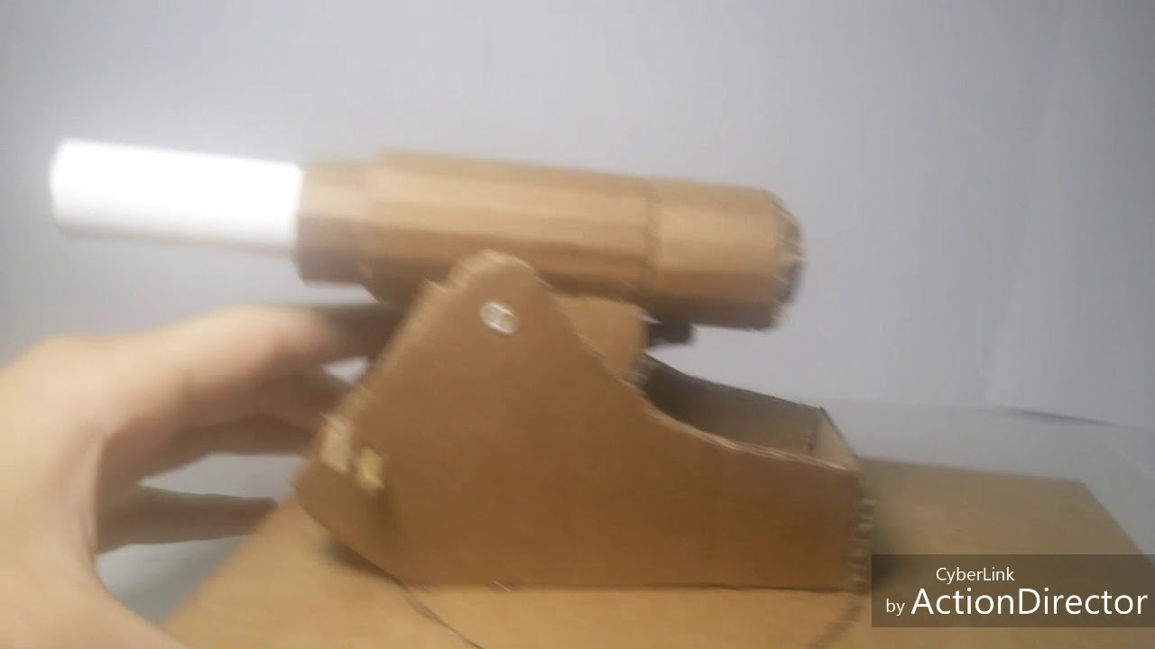 стреляющая ! гаубица skoda m16 из картона