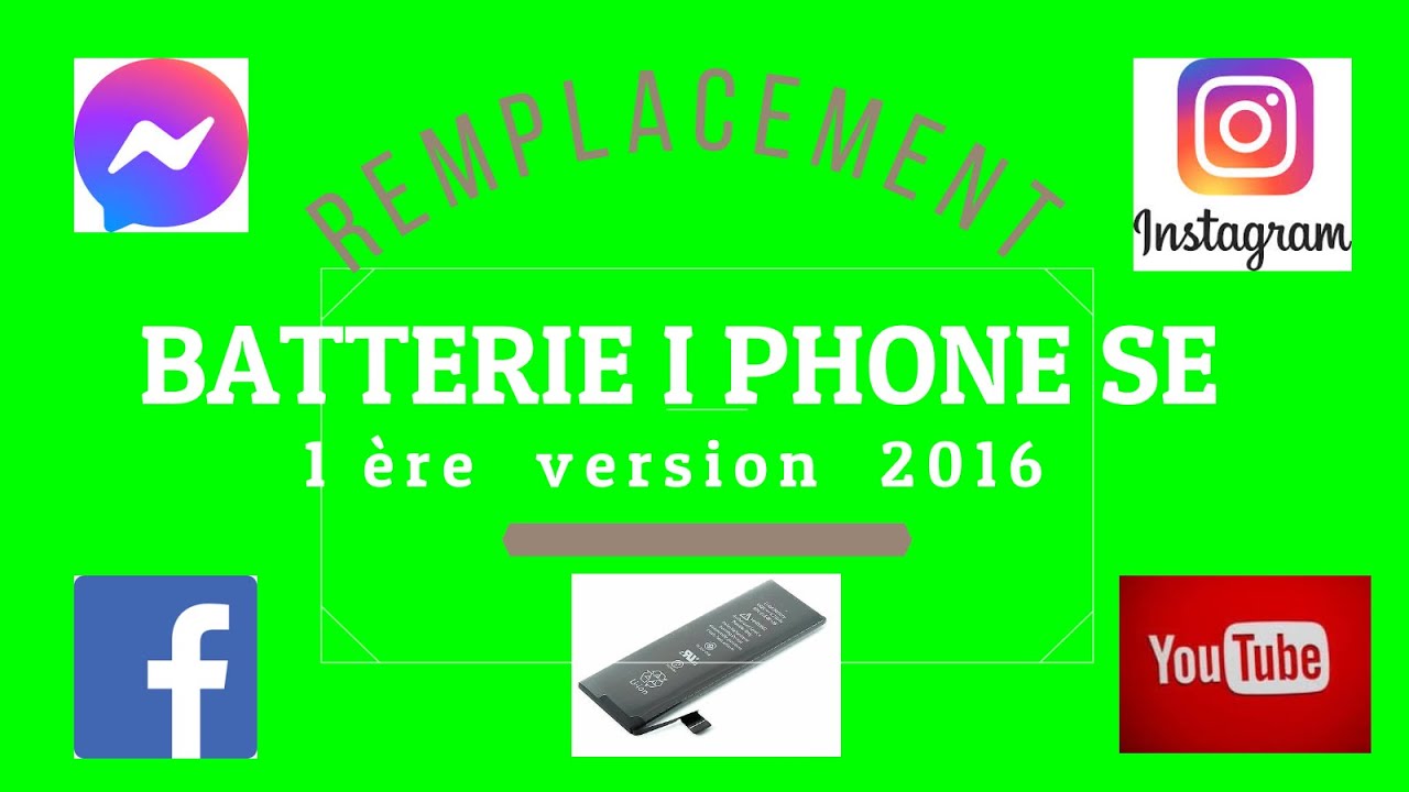 Remplacement batterie Iphone SE 2016 1 ère  version