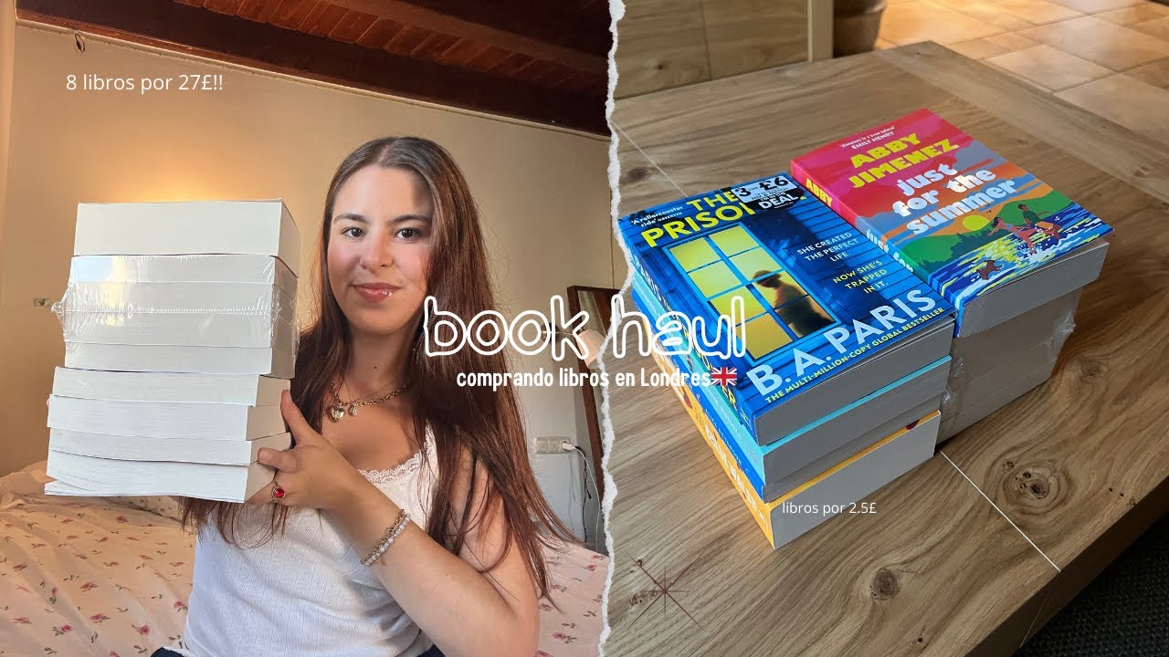 he comprado LIBROS en Londres por MENOS de 3£!🇬🇧 (book haul)