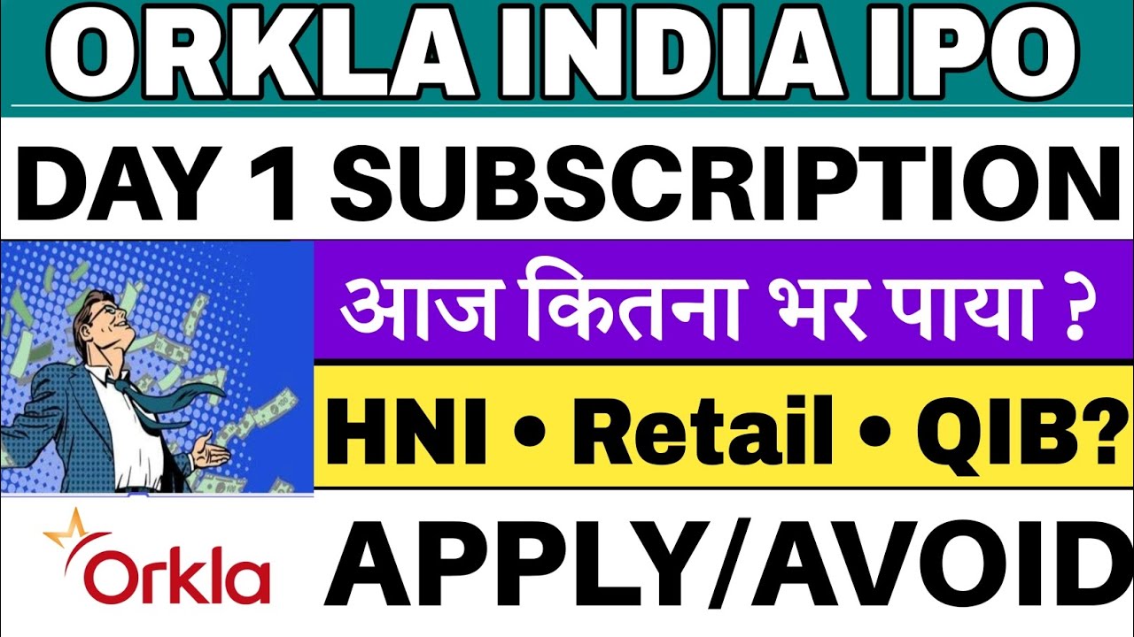 Orkla India IPO Day 1 Subscription Status 💥| Orkla India IPO | Orkla India IPO GMP 🔥