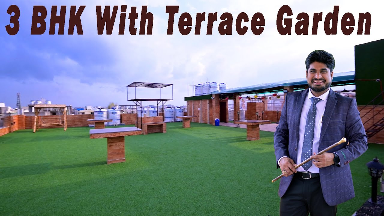 TERRACE GARDEN 3BHK FLAT | 3-BHK BIG SIZE FLAT WITH TARRACE GARDEN | 3 BHK FULLY FURNISHED FLAT