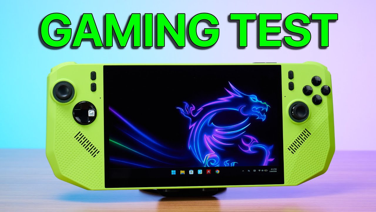 Gaming test - MSI Claw A8 BZ2EM with AMD Ryzen Z2 Extreme