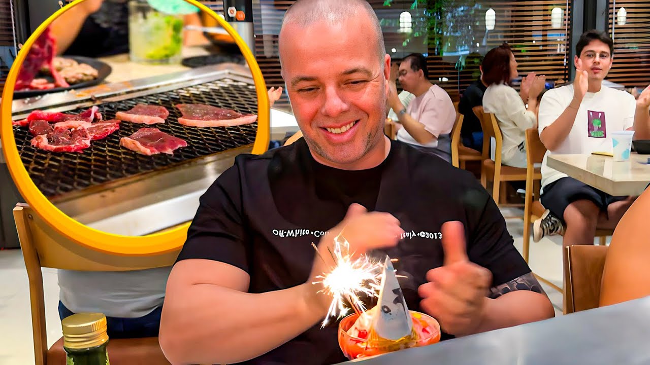 CONHECEMOS UM RESTAURANTE MUITO CHIQUE - aniversário do meu pai