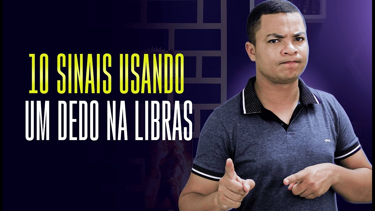 INCRÍVEL: 10 Sinais de Libras usando APENAS 1 Dedo! ☝️