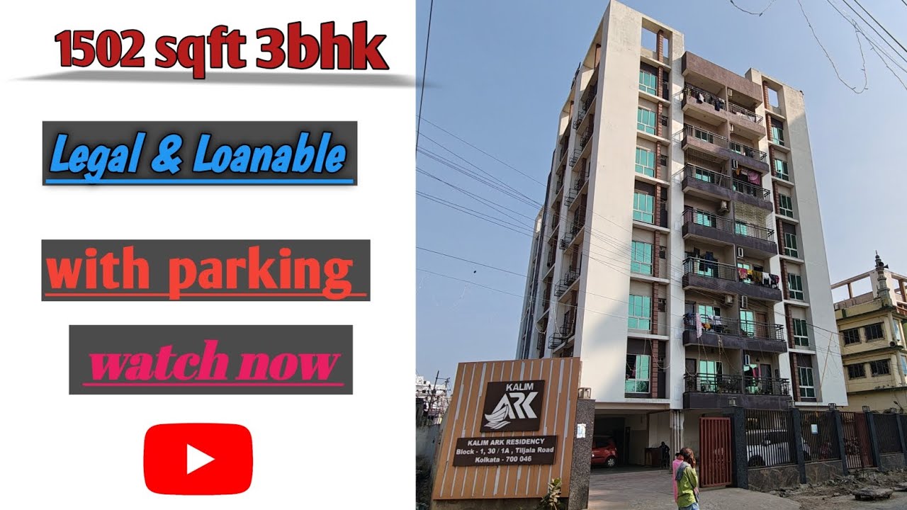 3bhk resale legal flat with open car parking available for sale in Kalim Ark residency.