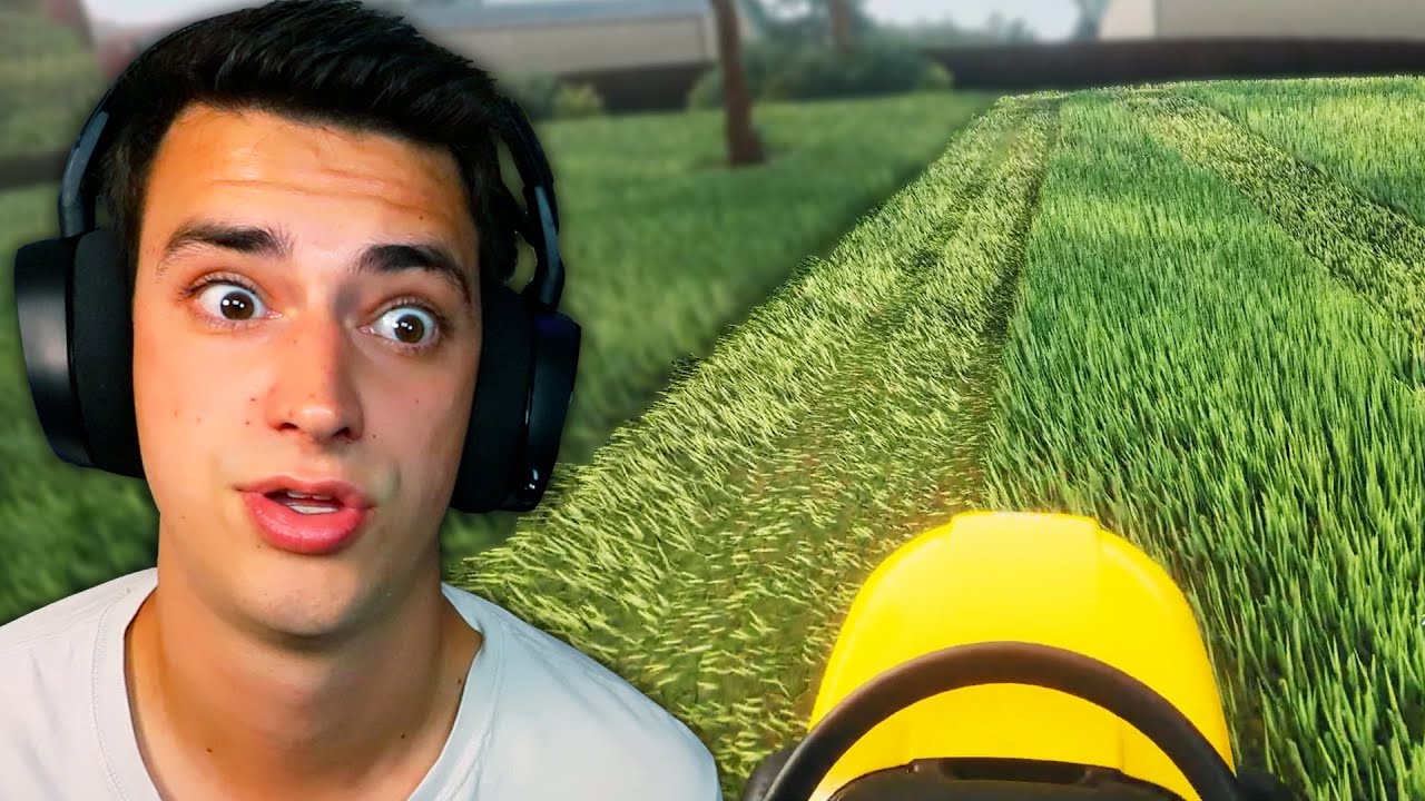 This Game Is WAY TOO SATISFYING. (Lawn Mowing Simulator)