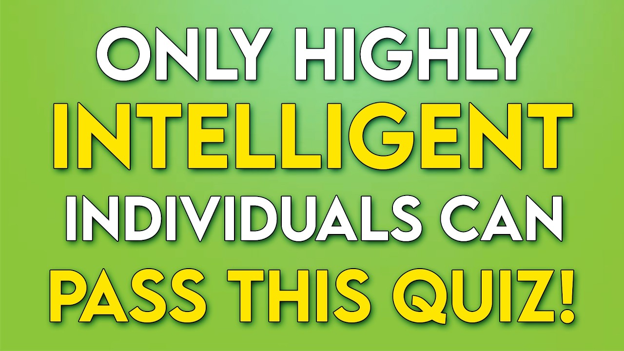 Your IQ Is 135+ If You Can SCORE 15/30! - TRIVIA For SENIORS!