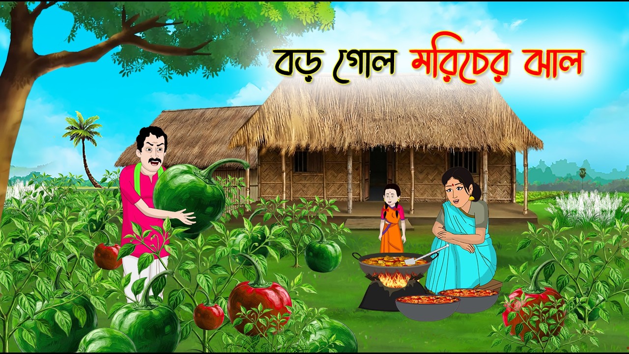 বড় গোল মরিচের ঝোল | Village Story | Thakumar Jhuli | Bangla Cartoon