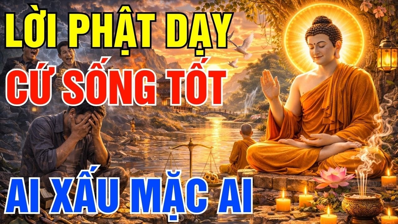 Cứ Sống Tốt  Ai Xấu Mặc Ai  Lời Phật Dạy Về Nhân Quả Khiến Ai Nghe Cũng Tỉnh Ngộ| Đạo Phật Đời Sống