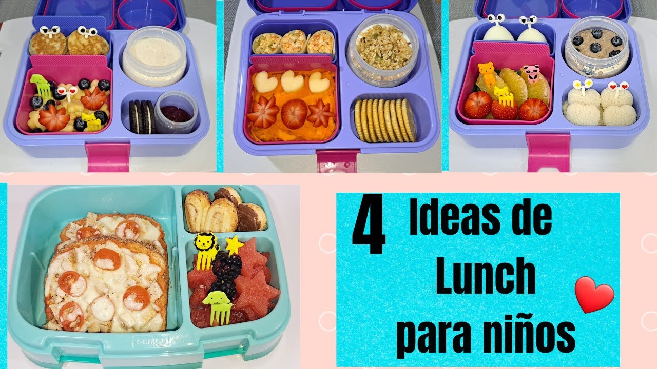 Ideas de LUNCH para niños, fáciles y rápidas. lunch para la escuela