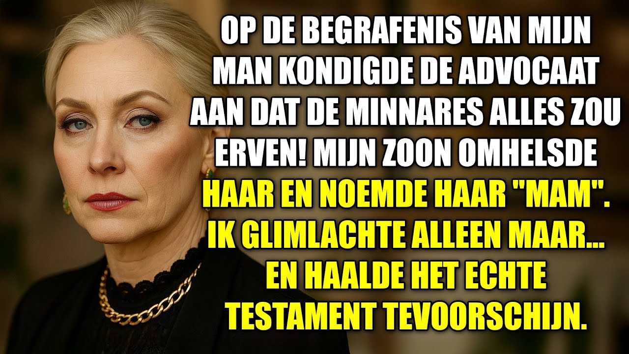 De minnares dacht dat ze alles had—totdat ik het echte testament in de rechtbank toonde!