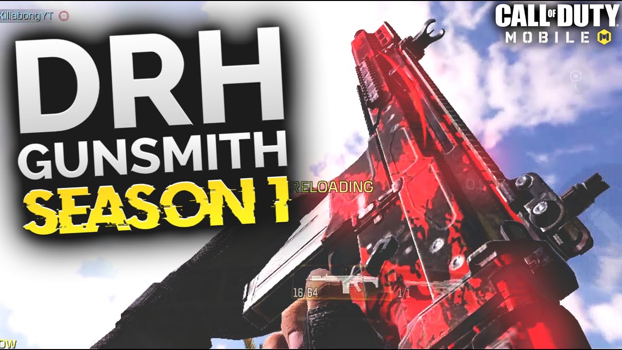 DRH BEST GUNSMITH LOADOUTS IN COD MOBILE SEASON 1 | BEST ATTACHMENTS FOR DRH | CALL OF DUTY MOBILE!