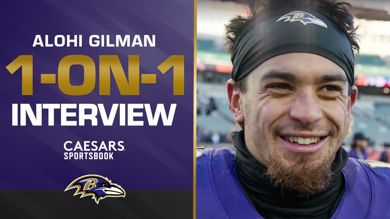 1-on-1 Alohi Gilman Reacts to Lateral from Kyle Van Noy | Baltimore Ravens