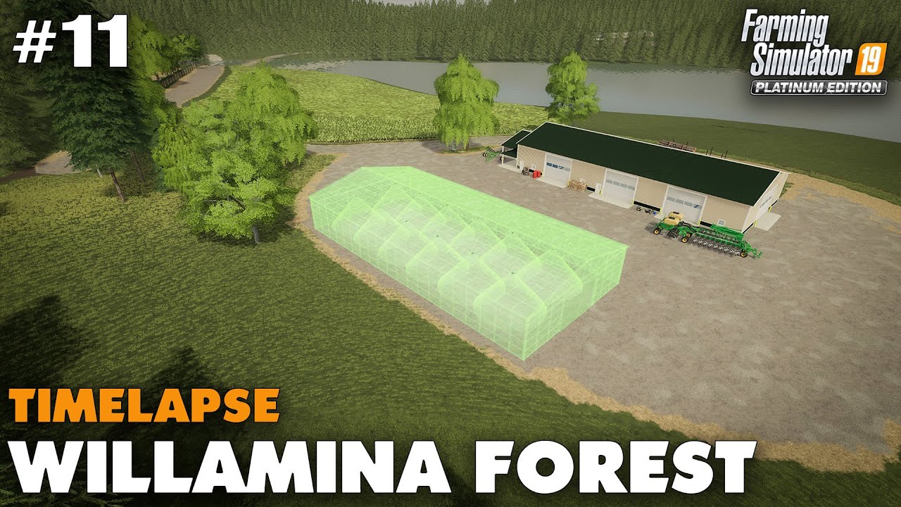 Willamina Forest Timelapse #11 Expanding The Farm Yard, Farming Simulator 19
