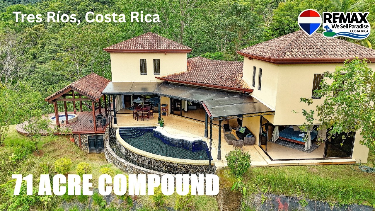3x Homes for Sale in TRES RIOS Costa Rica $2,595,000 | 3x🏠, 71 Acres, Waterfall, Orchard, Plantels🥭