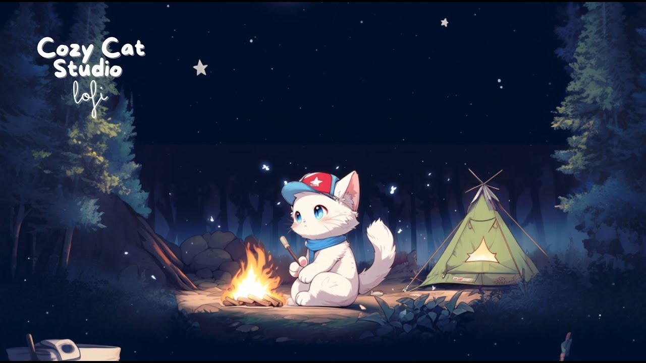 Cozy Cat Studio - Lofi | Guitar | Camping Playlist / Chill Vibes, Relaxing / Study & Work