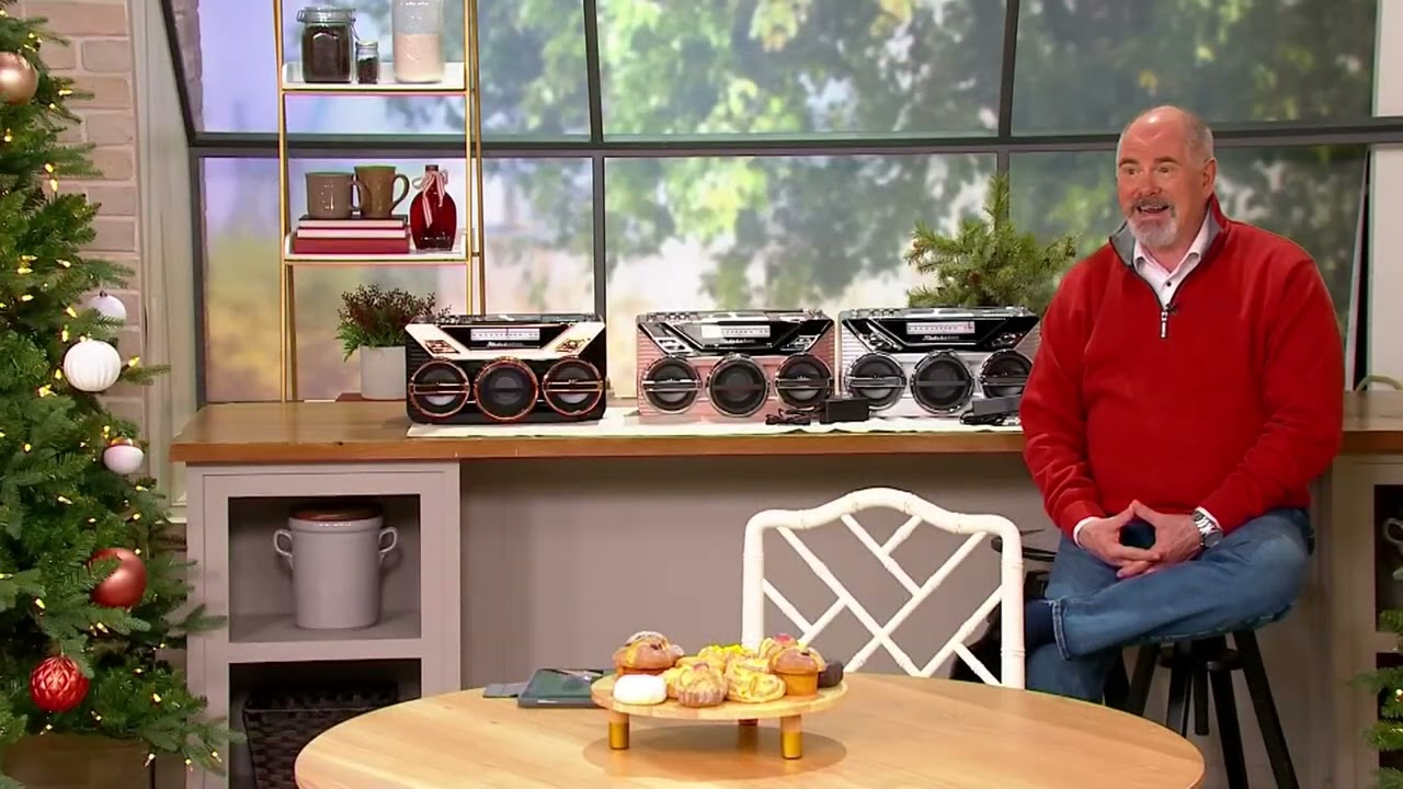 Studebaker Boombox with Bluetooth/CD/FM Radio and 15W Subwoofer on QVC