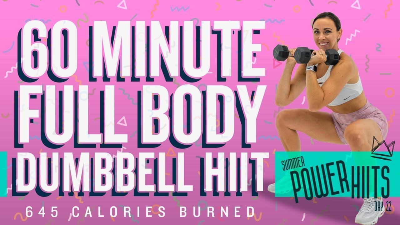 60 Minute Dumbbell HIIT Workout! 🔥Burn 645 Calories!* 🔥Sydney Cummings
