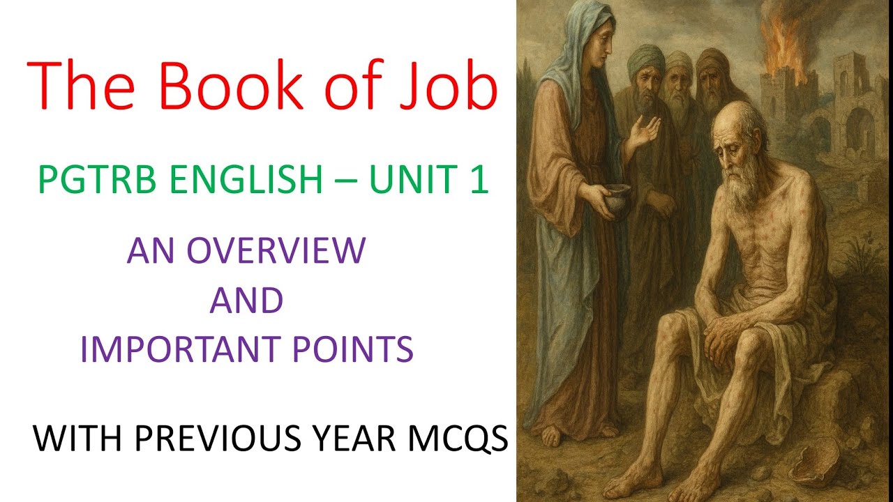 THE BOOK OF JOB - PGTRB UNIT 1 #pgtrbenglish #pgtrb2025 #pgtrbpreparation #bible #trbhandbook #trb 