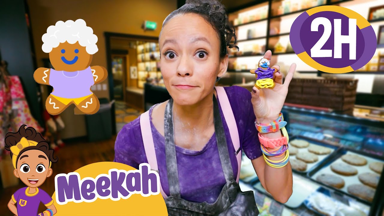 Meekah Makes a Gingerbread House! 🍪 Decorating Cookies & Sweet Treats | Kids TV Shows