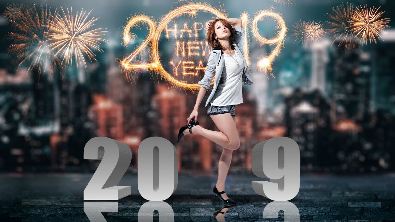 New Year Photo Manipulation | Happy New Year 2019 - Photo Editing tutorial
