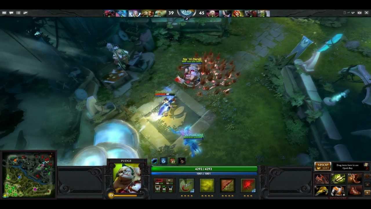 Na`Vi.Dendi - Chen + Pudge Hook