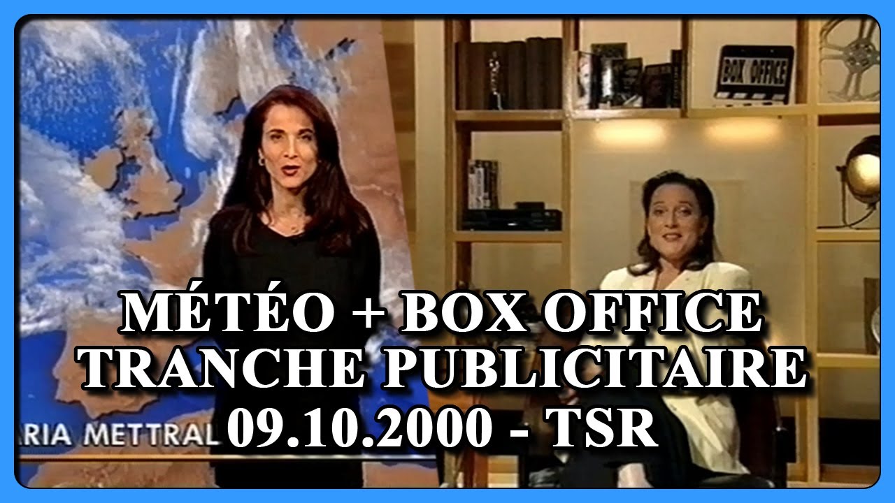BOX OFFICE + MÉTÉ0 +PUBS  [soirée Wild Hunting, Maria Mettral, Ariane Ferrier] - TSR - 09.10.2000