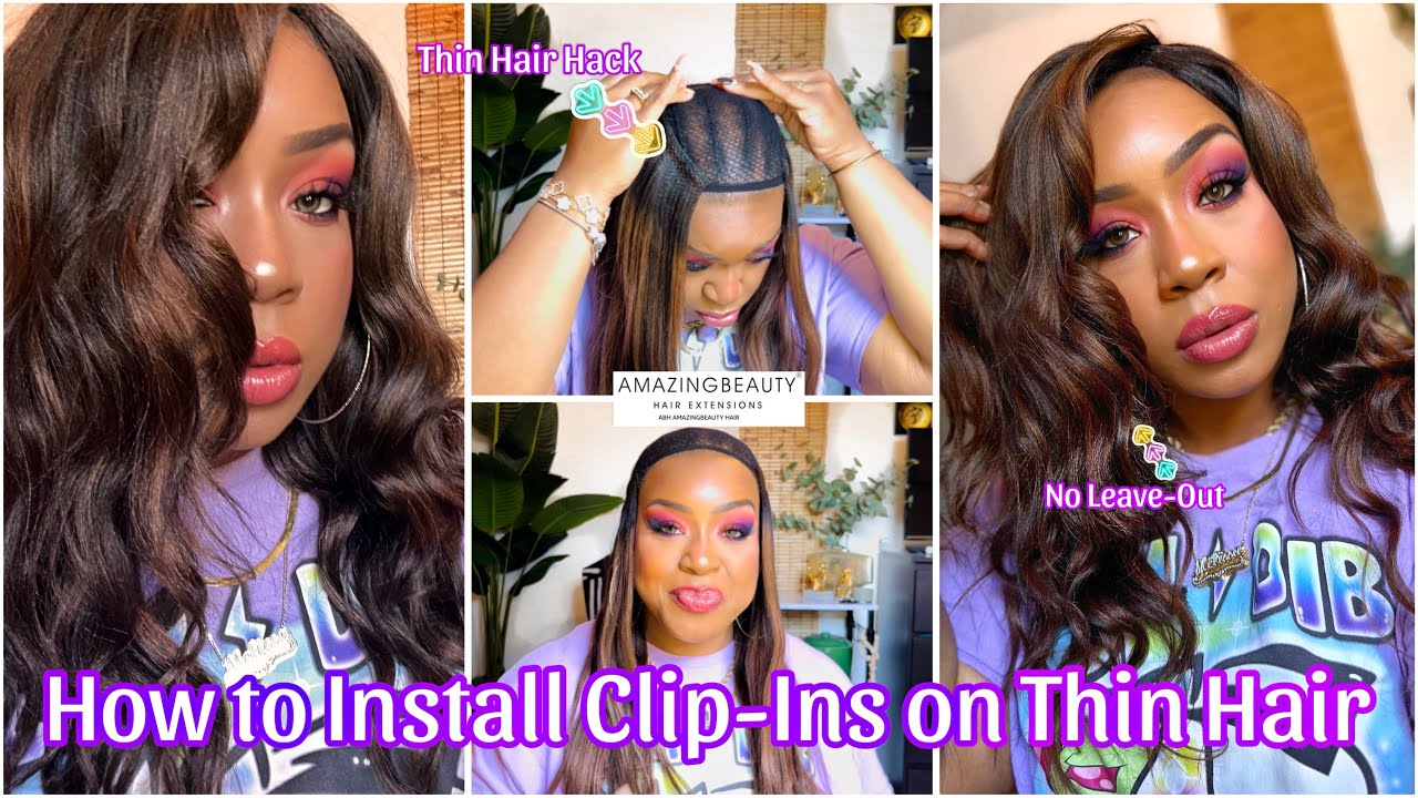 HOW TO APPLY CLIP INS ON THIN HAIR | NO LEAVE OUT! | SASSINA HAIR