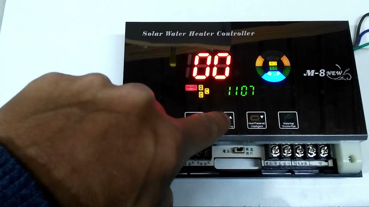 controlador m8 para termotanque solar. reparación y test de compatibilidad con sensor para tk7 tk8