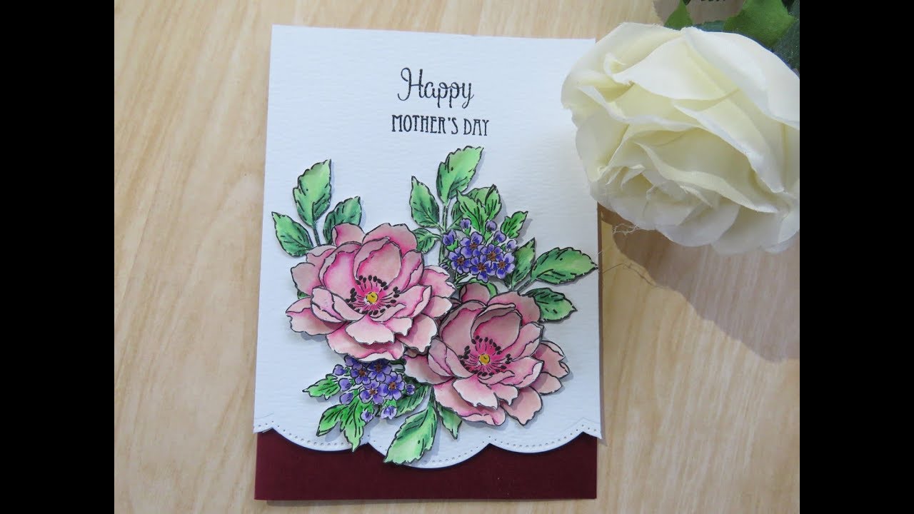 dimensional flower card