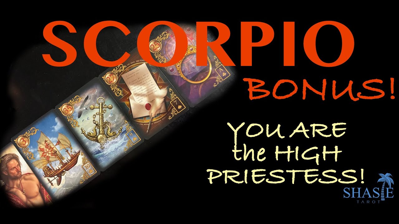 #Scorpio | YOU are the HIGH PRIESTESS bringing them out of the darkness | tarot love reading | March