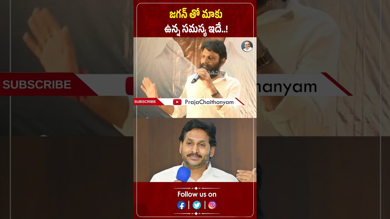 జగన్ తో మాకు ఉన్న సమస్య ఇదే..! | Kodali Nani | YS jagan | YSRCP | Praja Chaithanyam