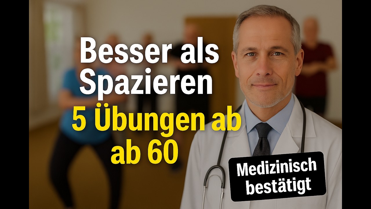 Fünf Übungen für ältere Menschen die besser sind als Spazieren gehen um Stürze zu vermeiden